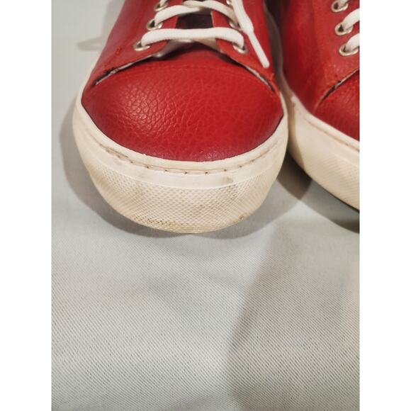 Calpierre Red and White Leather shoes.s54 main image 4